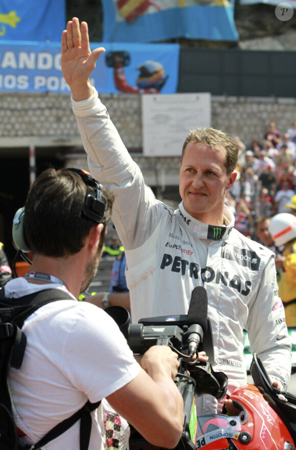 Michael Schumacher participe au grand prix de Monaco le 26 mai 2012.