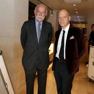 Exclusif - Nicolas Seydoux (Président de Gaumont), Thierry Oriez (Président de J.M Weston) à l'inauguration de la boutique qui s'est installée pour 1 an au Gaumont Champs-Elysées Ambassade à Paris le 2 novembre 2016. © Moreau-Jacovides/Bestimage