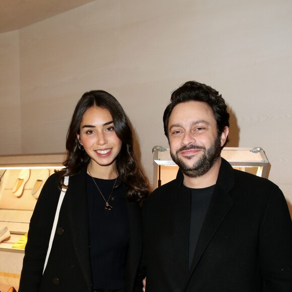 Exclusif - Romain Levy et une amie à l'inauguration de la boutique qui s'est installée pour 1 an au Gaumont Champs-Elysées Ambassade à Paris le 2 novembre 2016. © Moreau-Jacovides/Bestimage