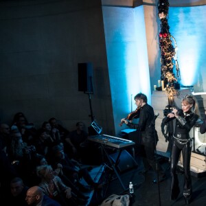 Arielle Dombasle et Nicolas Ker en concert au Grand Palais à Paris le 26 octobre 2016 © Cyril Moreau / Bestimage