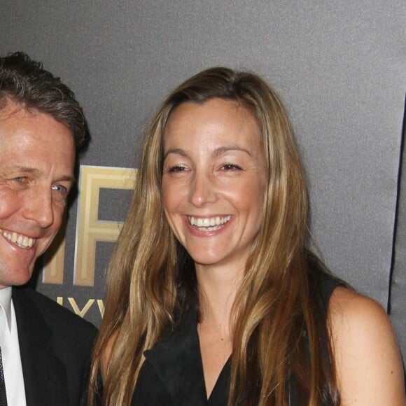 Hugh Grant et sa compagne Anna Elisabet Eberstein à la 20ème soirée annuelle Hollywood Film Awards à l'hôtel Beverly Hilton dans le quartier de Beverly Hills à Los Angeles, Californie, Etats-Unis, le 6 novembre 2016.