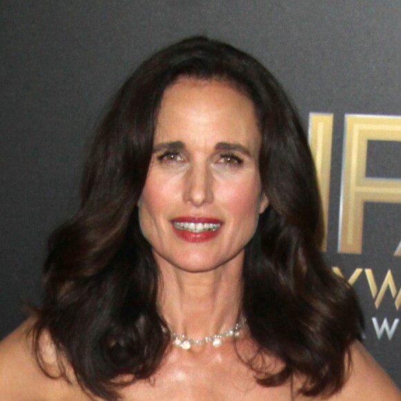 Andie MacDowell à la 20ème soirée annuelle Hollywood Film Awards à l'hôtel Beverly Hilton à Beverly Hills, le 6 novembre 2016