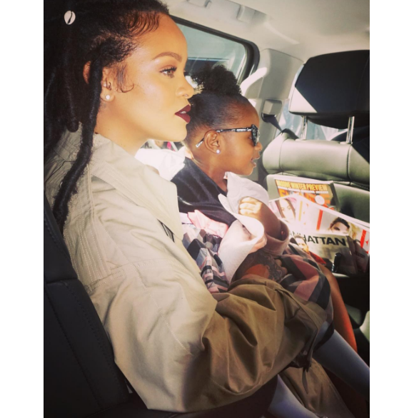 Rihanna toujours aussi gaga de sa nièce Majesty, sur Instagram le 6 novembre 2016.
