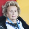 Exclusif - Bernadette Chirac - Match de football caritatif organisé par le Variétés Club de France au profit de l'association "+ de Vie" présidée par Bernadette Chirac et de l'association "Urma" présidée par Laurent Blanc au stade Jean Paul David à Mantes-la-Jolie le 11 octobre 2016. C'est la première sortie officielle de Bernadette Chirac depuis l'hospitalisation de son mari Jacques Chirac et de sa propre hospitalisation. © Alain Guizard/Bestimage