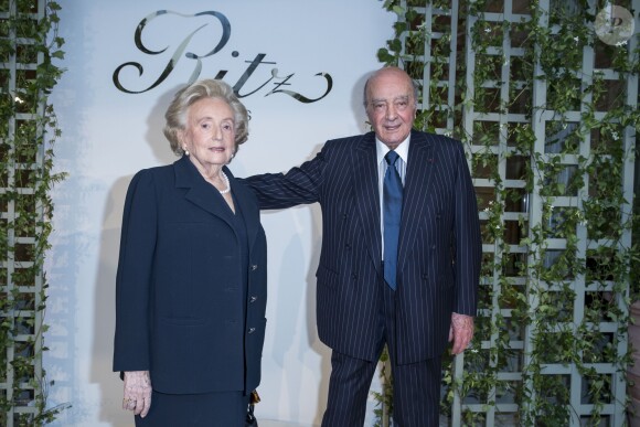 Bernadette Chirac et Mohamed Al-Fayed - Réouverture de l'hôtel Ritz et présentation de la rénovation de la colonne Vendôme à Paris le 27 juin 2016. © Olivier Borde / Bestimage