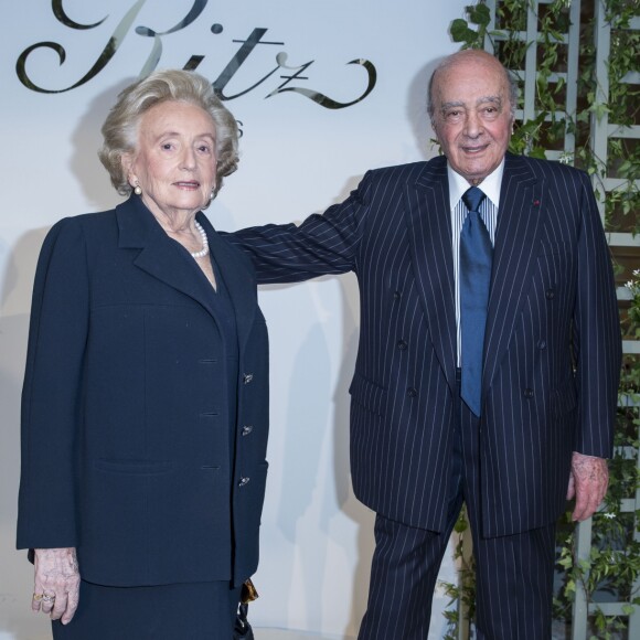 Bernadette Chirac et Mohamed Al-Fayed - Réouverture de l'hôtel Ritz et présentation de la rénovation de la colonne Vendôme à Paris le 27 juin 2016. © Olivier Borde / Bestimage