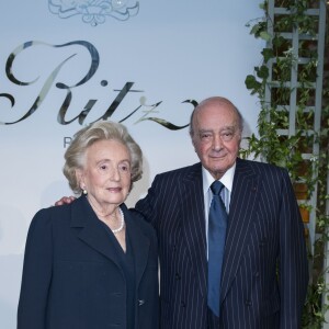 Bernadette Chirac et Mohamed Al-Fayed - Réouverture de l'hôtel Ritz et présentation de la rénovation de la colonne Vendôme à Paris le 27 juin 2016. © Olivier Borde / Bestimage