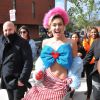 Miley Cyrus s'est rendue à l'université George Mason à Fairfax pour discuter avec les étudiants et les inciter à voter aux élections présidentielles US à Fairfax le 22 octobre 2016