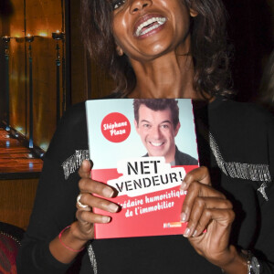 Karine Le Marchand participe au lancement du nouveau livre de Stéphane Plaza, "Net Vendeur" (éditions Cherche Midi), au Buddha Bar à Paris, France, le 9 novembre 2016.