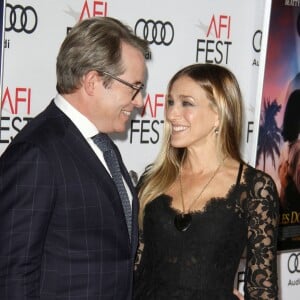 Matthew Broderick et sa femme Sarah Jessica Parker à la première de "Rules Don't Apply" à Los Angeles, le 10 novembre 2016.