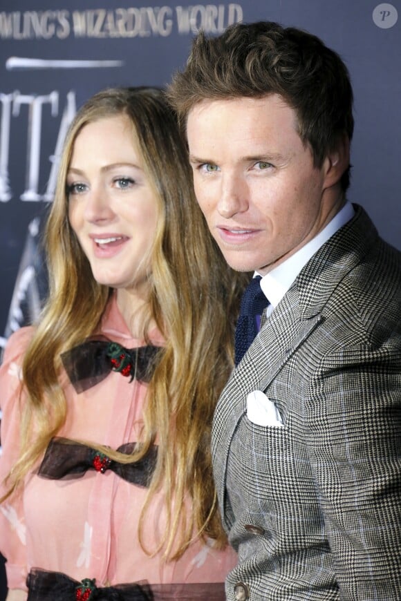 Eddie Redmayne et sa femme Hannah Bagshawe lors de la première du film "Fantastic Beasts and Where to Find Them" (Les Animaux Fantastiques) au Alice Tully Hall du Lincoln Center à New York, le 10 novembre 2016. © Charles Guerin/Bestimage