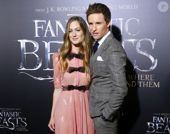 Eddie Redmayne et sa femme Hannah Bagshawe lors de la première du film "Fantastic Beasts and Where to Find Them" (Les Animaux Fantastiques) au Alice Tully Hall du Lincoln Center à New York, le 10 novembre 2016. © Charles Guerin/Bestimage