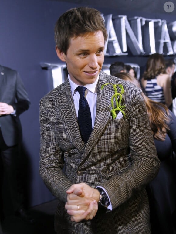 Eddie Redmayne lors de la première du film "Fantastic Beasts and Where to Find Them" (Les Animaux Fantastiques) au Alice Tully Hall du Lincoln Center à New York, le 10 novembre 2016. © Charles Guerin/Bestimage