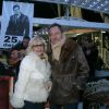 Nicoletta et son mari Jean-Christophe Molinier lors de l'hommage à Yves Montand "25 ans déjà" à la Grande Roue place de la Concorde à Paris, le 11 novembre 2016. © JLPPA/Bestimage