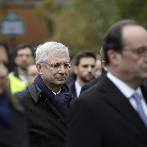 Claude Bartolone lors de l'hommage à La Bonne Bière, Paris, le 13 novembre 2016.