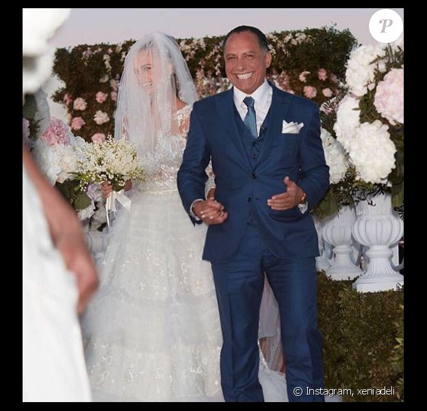 Xenia Deli a épousé l'homme d'affaires Ossama Fathi Rabah Al-Sharif lors d'une luxueuse cérémonie en Grèce. Photo publiée sur Instagram à l'été 2016 