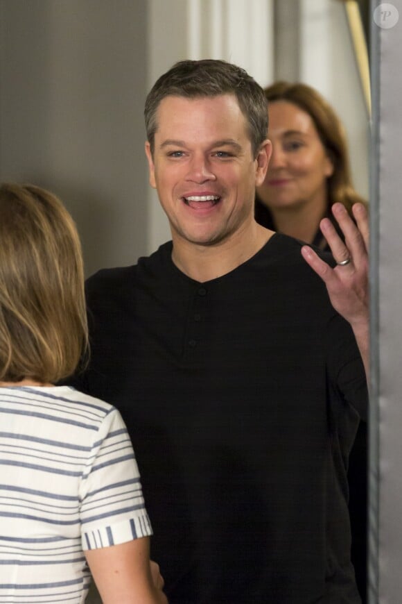 Matt Damon lors du photocall du film "Jason Bourne" au Villamagna Hotel à Madrid, le 13 juillet 2016.