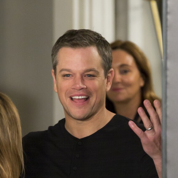 Matt Damon lors du photocall du film "Jason Bourne" au Villamagna Hotel à Madrid, le 13 juillet 2016.