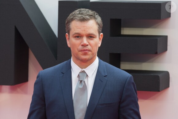 Matt Damon arrivant à la 1ère avant-première européenne "Jason Bourne" au Odeon, Leicester Square à Londres, le 11 juillet 2016.