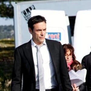 Anthony Delon sur le tournage du téléfilm de France 3 "Alliances Rouge Sang"