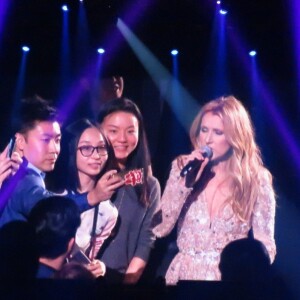 Céline Dion chante au Caesars Palace à Las Vegas le 23 février 2016.