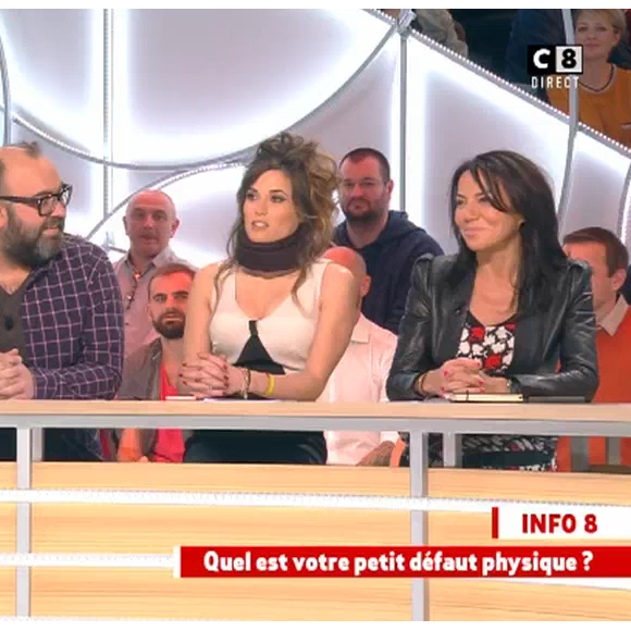 Capucine Anav s'exprime sur ses complexes dans Il en pense quoi Camille ?, sur C8, le vendredi 18 novembre 2016.