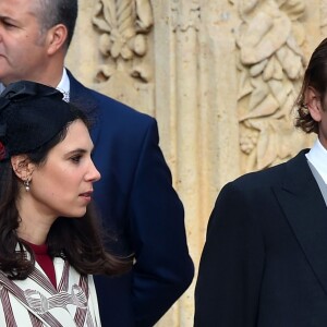 Charlotte Casiraghi, Andrea Casiraghi et sa femme Tatiana Santo Domingo - La famille royale de Monaco arrive à la Cathédrale de Monaco pour une messe solennelle d'action de grâce et un Te Deum le jour de la Fête Nationale, le 19 novembre 2016. © Bruno Bebert/Dominique Jacovides/Bestimage