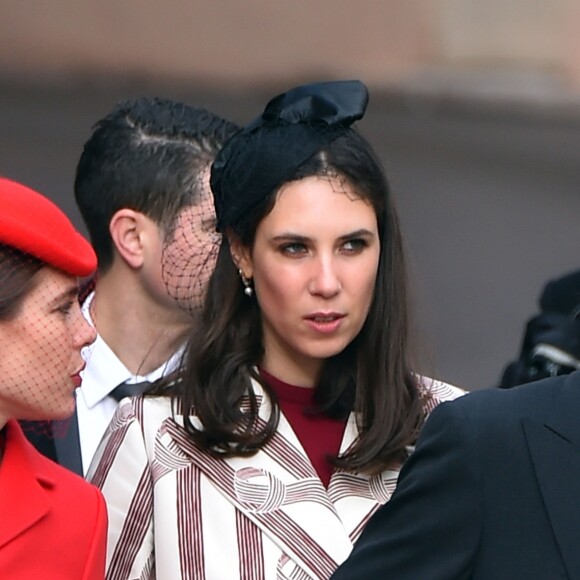 Charlotte Casiraghi, Tatiana Santo Domingo - La famille royale de Monaco arrive à la cathédrale pour une messe solennelle d'action de grâce et un Te Deum le jour de la Fête Nationale, le 19 novembre 2016. © Bruno Bebert/Dominique Jacovides/Bestimage