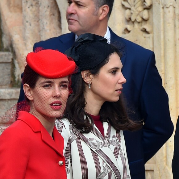 Charlotte Casiraghi, Tatiana Santo Domingo - La famille royale de Monaco arrive à la cathédrale pour une messe solennelle d'action de grâce et un Te Deum le jour de la Fête Nationale, le 19 novembre 2016. © Bruno Bebert/Dominique Jacovides/Bestimage