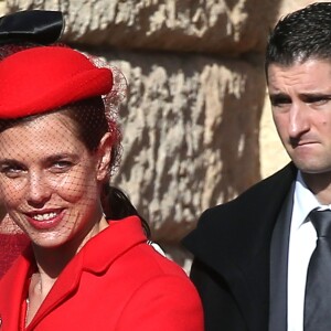 Tatiana Santo Domingo, Charlotte Casiraghi à la sortie de la cathédrale de Monaco après la messe solennelle d'action de grâce dans le cadre de la Fête Nationale monégasque, le 19 novembre 2016. © Bruno Bebert/Dominique Jacovides/Bestimage