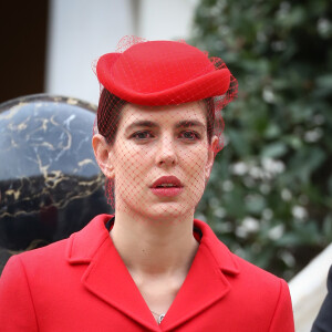 Charlotte Casiraghi dans la cour d'honneur du palais princier le 19 novembre 2016 pour la prise d'armes dans le cadre de la Fête nationale monégasque. Autour du couple princier étaient rassemblés la princesse Caroline, Andrea Casiraghi avec son épouse Tatiana Santo Domingo et leurs enfants Sasha et India, Charlotte Casiraghi, Pierre Casiraghi et sa compagne Beatrice Borromeo, enceinte de leur premier enfant, la princesse Alexandra de Hanovre, la princesse Stéphanie de Monaco et son fils Louis Ducruet, ainsi que Mélanie de Lusignan. © Olivier Huitel / Crystal Pictures / Pool Restreint Monaco / Bestimage