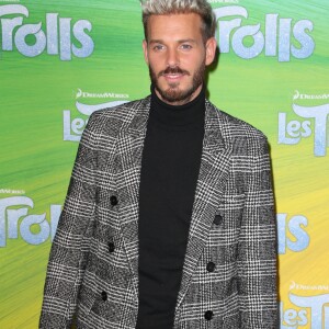 Matt Pokora (M Pokora) - Avant-première de "Les Trolls" au cinéma Le Grand Rex à Paris, le 12 octobre 2016.