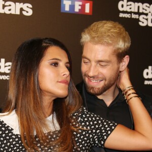 Karine Ferri et Yann-Alrick Mortreuil au photocall de l'émission "Danse Avec Les Stars - Saison 7" à Boulogne-Billancourt, le 28 septembre 2016. © Denis Guignebourg