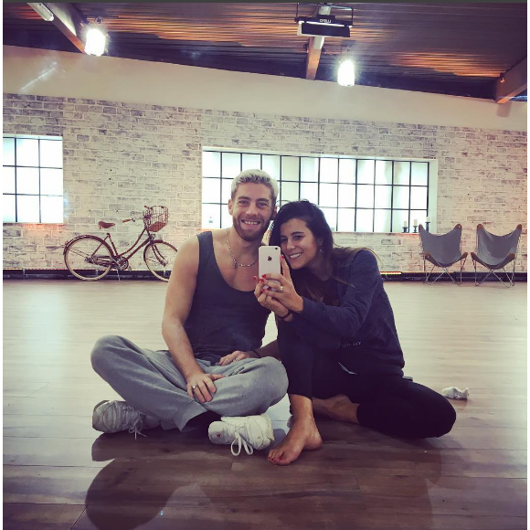 Karine Ferri partage une belle complicité avec Yann-Alrick Mortreuil dans Danse avec les stars - Photo publiée sur Instagram en novembr