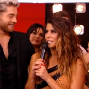 Karine Ferri après sa prestation dans Danse avec les stars le 19 novembre 2016, sur TF1.