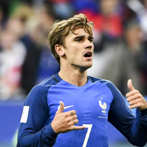 Antoine Griezmann lors du match de qualification pour la Coupe du Monde 2018, "France-Bulgarie" au Stade de France à Saint-Denis, le 7 octobre 2016. © Pierre Perrusseau