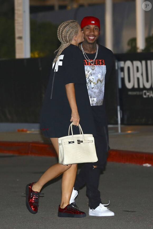 Kylie Jenner et Tyga à Los Angeles, le 1er novembre 2016.