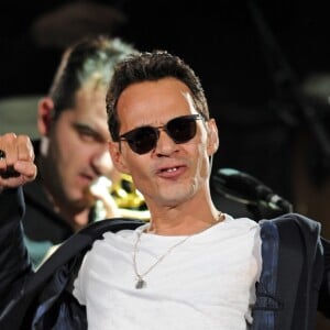Marc Anthony lors de son concert à l'American Airlines Arena de Miami, le 18 novembre 2016.