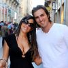 Exclusif - Claudia Romani et son petit-ami Kevin Gleizes (tous deux éliminés de Secret Story 9) sont venus passer quelques jours à Bordeaux, le 23 septembre 2015