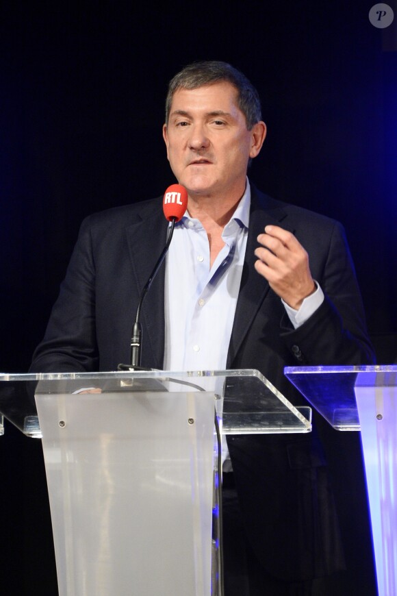 Yves Calvi - Conférence de presse de rentrée du groupe RTL à Paris le 7 septembre 2016. © Coadic Guirec / Bestimage