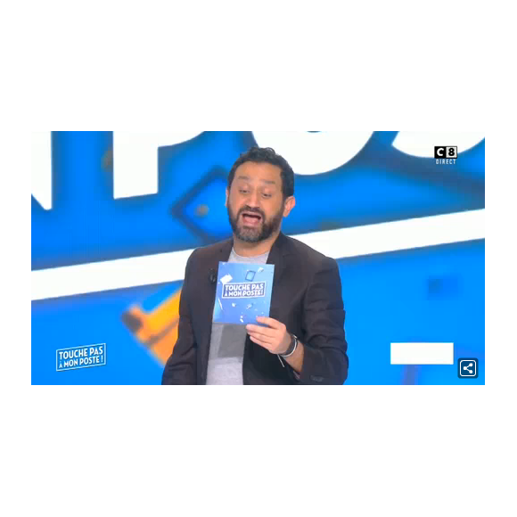 Cyril Hanouna dans "Touche pas à mon poste", le 24 novembre 2016 sur C8.