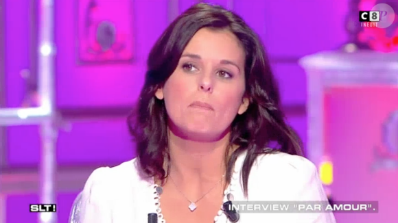 Faustine Bollaert effrayée par son mari. Elle fait de sacrées révélations dans "Salut les Terriens !" sur C8. Le 26 novembre 2016.