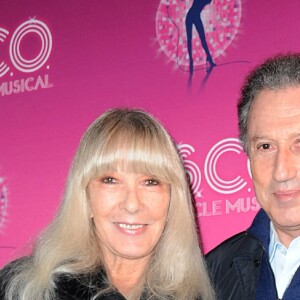 Michel Drucker et son epouse Dany Saval - Exclusif - Derniere du spectacle 'Disco' aux Folies Bergeres a Paris le 10 janvier 2014.