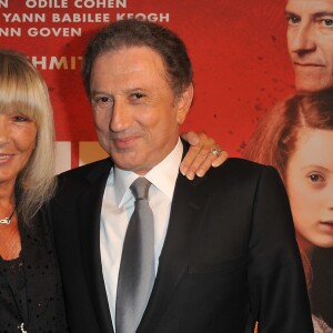 MICHEL DRUCKER (FETE SES 70 ANS AU THEATRE) ET SA FEMME DANY SAVAL - PREMIERE DE LA PIECE " ANNE FRANK " DE ERIC EMMANUEL SCHMITT AU THEATRE RIVE GAUCHE A PARIS 11/09/2012