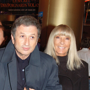 Michel Drucker et son épouse Dany Saval à Paris en 2004