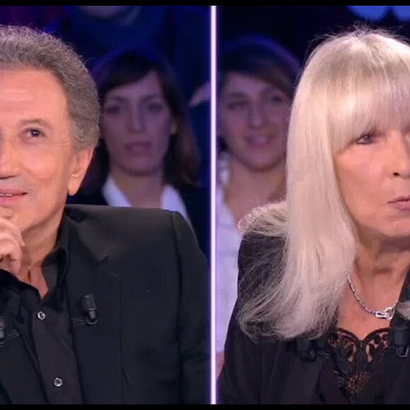 Michel Drucker et son épouse Dany Saval sur le plateau de l'émission "On n'est pas couché" diffusée sur France 2 le 26 novembre 2016