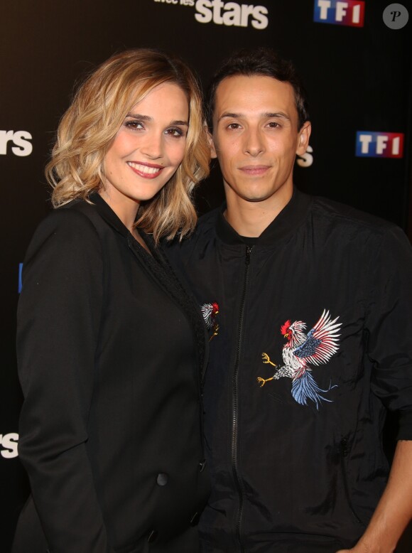 Camille Lou et Grégoire Lyonnet au photocall de l'émission "Danse Avec Les Stars - Saison 7" à Boulogne-Billancourt, le 28 septembre 2016. © Denis Guignebourg/Bestimage