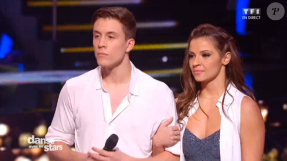 Loïc Nottet et Denitsa Ikonomova dans "Danse avec les stars 6", sur TF1. Le 12 décembre 2015.