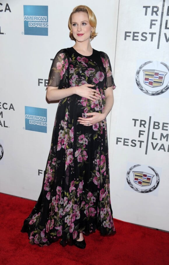 Evan Rachel Wood (enceinte) - Projection du film "Case of you" au festival du film de Tribeca a New York. Le 21 avril 2013
