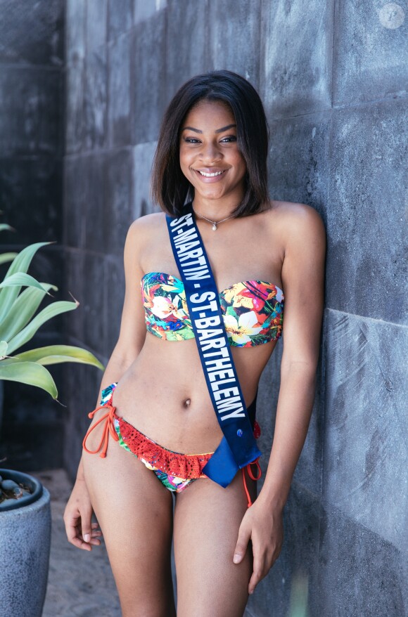 Miss Saint-Martin/Saint-Barthélémy : Anaëlle Hyppolyte - Candidate pour le titre de Miss France 2017 à La Réunion, novembre 2016.